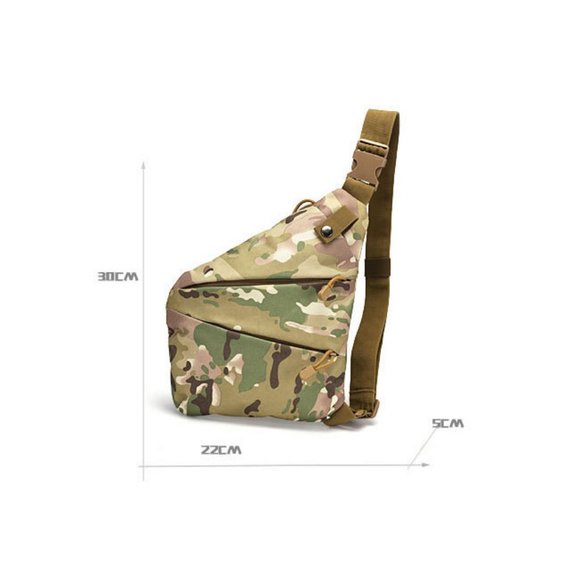 Sling Chest Bag Anti Theft Conceal Carry Bag Underarm Hidden for Travel Hiking - Picture 11 of 12